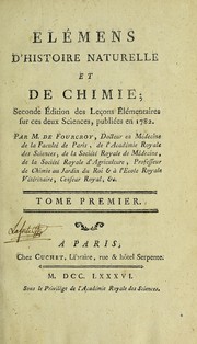 Cover of Élémens d'histoire naturelle et de chimie by Antoine François de Fourcroy