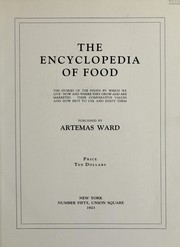 Front cover of The encyclopedia of food by Ward, Artemas