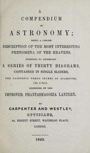 Front cover of A compendium of astronomy by Carpenter and Westley (Firm)