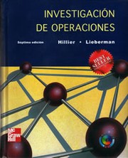 Cover of Investigacion de Operaciones by Frederick S. Hillier