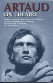 Front cover of Artaud on theatre by Antonin Artaud