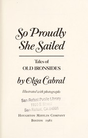 Front cover of So proudly she sailed by Olga Cabral