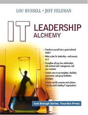 Front cover of IT Leadership Alchemy by Lou Russell
