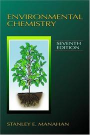 Cover of Environmental chemistry by Stanley E. Manahan