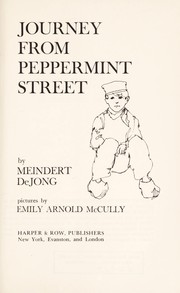 Cover of Journey from Peppermint Street by Meindert DeJong