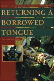Cover of Returning a Borrowed Tongue by Nick Carbo