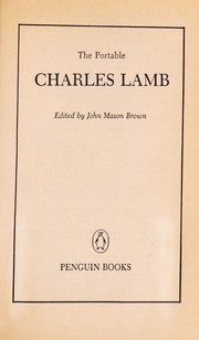 Cover of The portable Charles Lamb by Charles Lamb