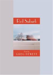 Cover of Red suburb by Greg Hewett
