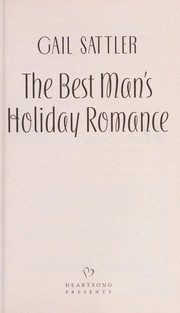 Front cover of The best man's holiday romance by Gail Sattler