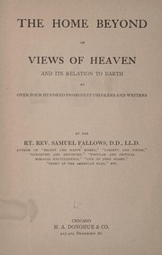 Cover of The home beyond by Samuel Fallows