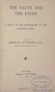 Cover of The facts and the faith by Beverley E. Warner