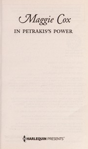 Front cover of In Petrakis's power by Maggie Cox