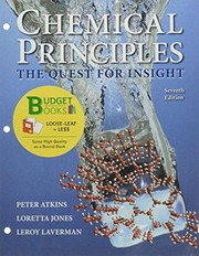 Front cover of Chemical principles : the quest for insight - 1. ed. by P. W. Atkins