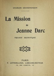 Cover of La mission de Jeanne Darc by Charles Jean Grandmougin