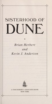 Front cover of Sisterhood of Dune by Brian Herbert