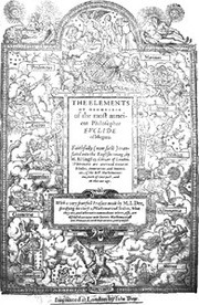 Front cover of The mathematicall praeface to the Elements of geometrie of Euclid of Megara (1570) by John Dee