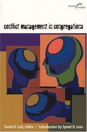 Cover of Conflict management in congregations by David B. Lott