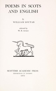 Front cover of Poems in Scots and English by William Soutar
