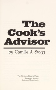 Cover of The cook's advisor by Camille J. Stagg