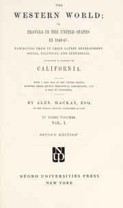 Cover of The western world by Alexander Mackay