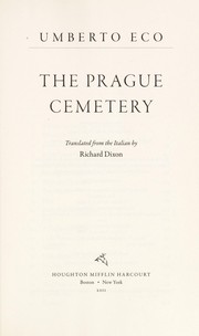 Front cover of Il cimitero di Praga by Umberto Eco