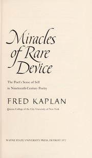 Cover of Miracles of rare device by Kaplan, Fred