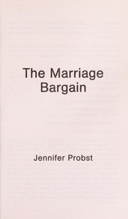 Front cover of The Marriage Bargain by Jennifer Probst