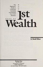 Front cover of Your 1st book of wealth by A. David Silver