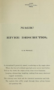 Cover of Magic river Deschutes by Octavius M. Pringle