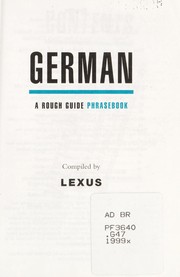 Cover of The Rough Guide to German Dictionary Phrasebook by Rough Guides Staff.