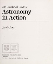Front cover of The Greenwich guide to astronomy in action by Carole Stott