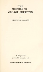 Front cover of The memoirs of George Sherston by Siegfried Sassoon