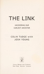 Cover of The link by Colin Hiram Tudge