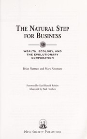 Front cover of The natural step for business by Brian F. Nattrass