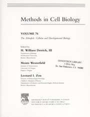 Cover of The zebrafish by H. William Detrich
