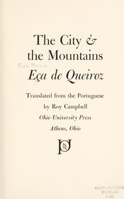 Cover of Cidade e as serras by Eça de Queiroz