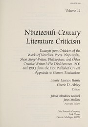 Cover of Nineteenth-Century Literature Criticism, Vol. 11 by Laurie Lanzen Harris