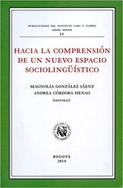 Front cover of Hacia la comprensión de un nuevo espacio sociolingüístico by Unknown