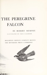 Cover of The peregrine falcon by Robert William Murphy