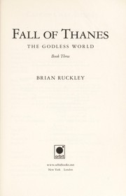 Front cover of The fall of thanes by Brian Ruckley