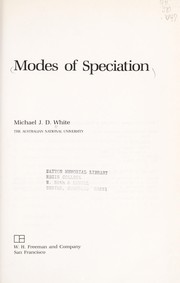 Cover of Modes of speciation by Michael James Denham White