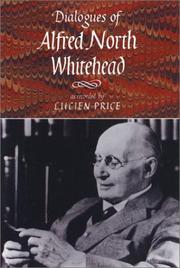 Front cover of Dialogues of Alfred North Whitehead by Alfred North Whitehead