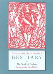 Front cover of Bestiary by Guillaume Apollinaire