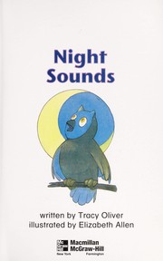 Cover of Night sounds by Tracy Oliver