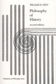 Front cover of Philosophy of history by William H. Dray