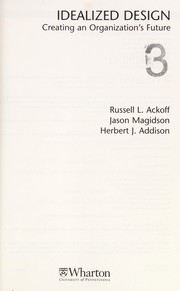 Cover of Idealized design by Russell Lincoln Ackoff