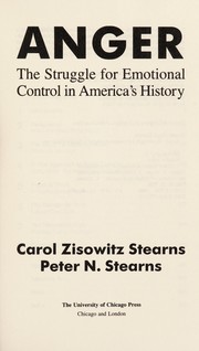 Cover of Anger by Carol Zisowitz Stearns