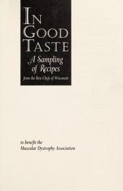 Front cover of In good taste by Muscular Dystrophy Association