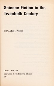Cover of Science fiction in the twentieth century by Edward James