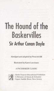 Front cover of The hound of the Baskervilles by Prescott Hill